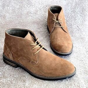 Bruno Marc Mens Chukka Boots Urban-01‎ Lace Up Suede Brown Size 8.5 Casual